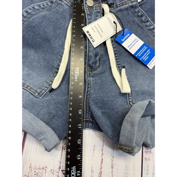 Judy Blue Cuffed Jogger Shorts Women's Size M High Waist Moisture Control NWT - Picture 8 of 8